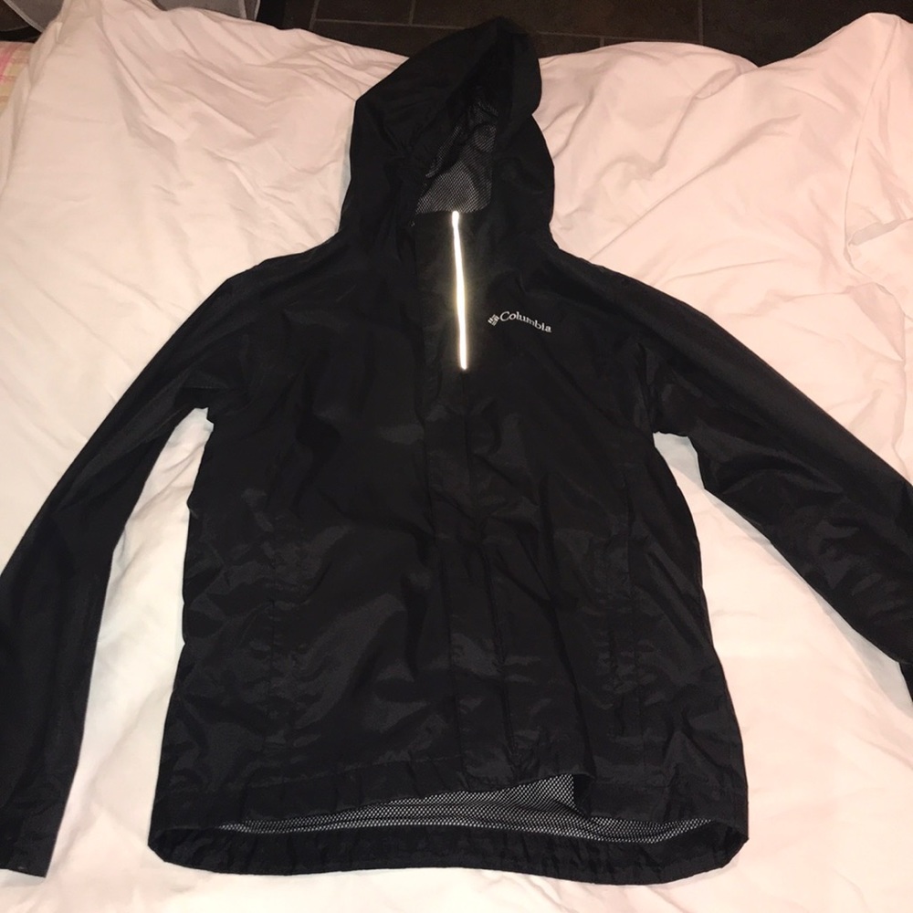 Black Colombia rain jacket